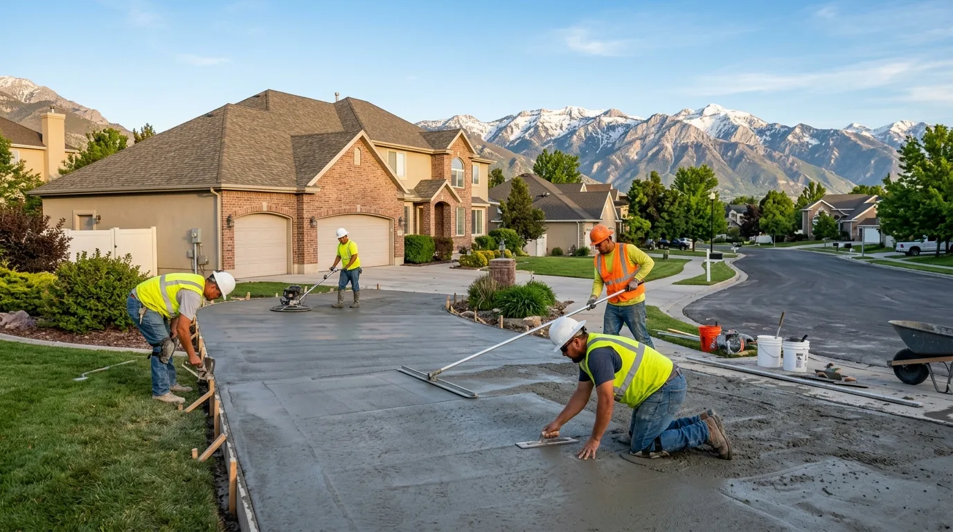 Professional concrete services in Herriman, Utah